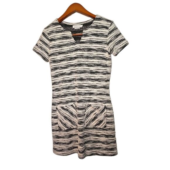 Anthropologie + Velvet By Graham & Spencer Knit Mini Shift Dress XSmall Pockets - Picture 2 of 12